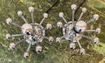 Pair of 1970s Chrome Sputnik Space Age Table Lamps