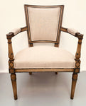 Pair of French 18th Century Directoire Armchairs