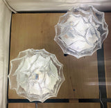 Pair of Glashütte Limburg Frosted Glass Wall Sconces