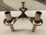 Set of 4 1960s BMF Nagel Chrome Modular Candle Holders