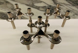 Set of 4 1960s BMF Nagel Chrome Modular Candle Holders