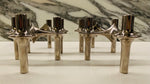 Set of 4 1960s BMF Nagel Chrome Modular Candle Holders