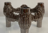 Set of 4 1960s German Brutalist Quist Candle Holders