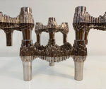 Set of 4 1960s German Brutalist Quist Candle Holders