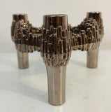 Set of 4 1960s German Brutalist Quist Candle Holders