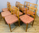 Set OF 8 1960S Dyrlund Rosewood DIning Chairs