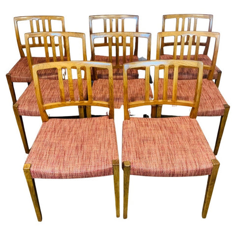 Set OF 8 1960S Dyrlund Rosewood DIning Chairs