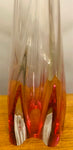 1950s Val St Lambert Pink & Clear Glass Table Lamp