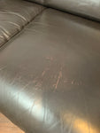 Vintage Dark Brown Leather 2-Seater Robin Day for Habitat Sofa