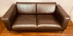 Vintage Dark Brown Leather 2-Seater Robin Day for Habitat Sofa