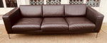 Vintage Dark Brown Leather 3-Seater Robin Day for Habitat Sofa