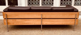 Vintage Dark Brown Leather 3-Seater Robin Day for Habitat Sofa