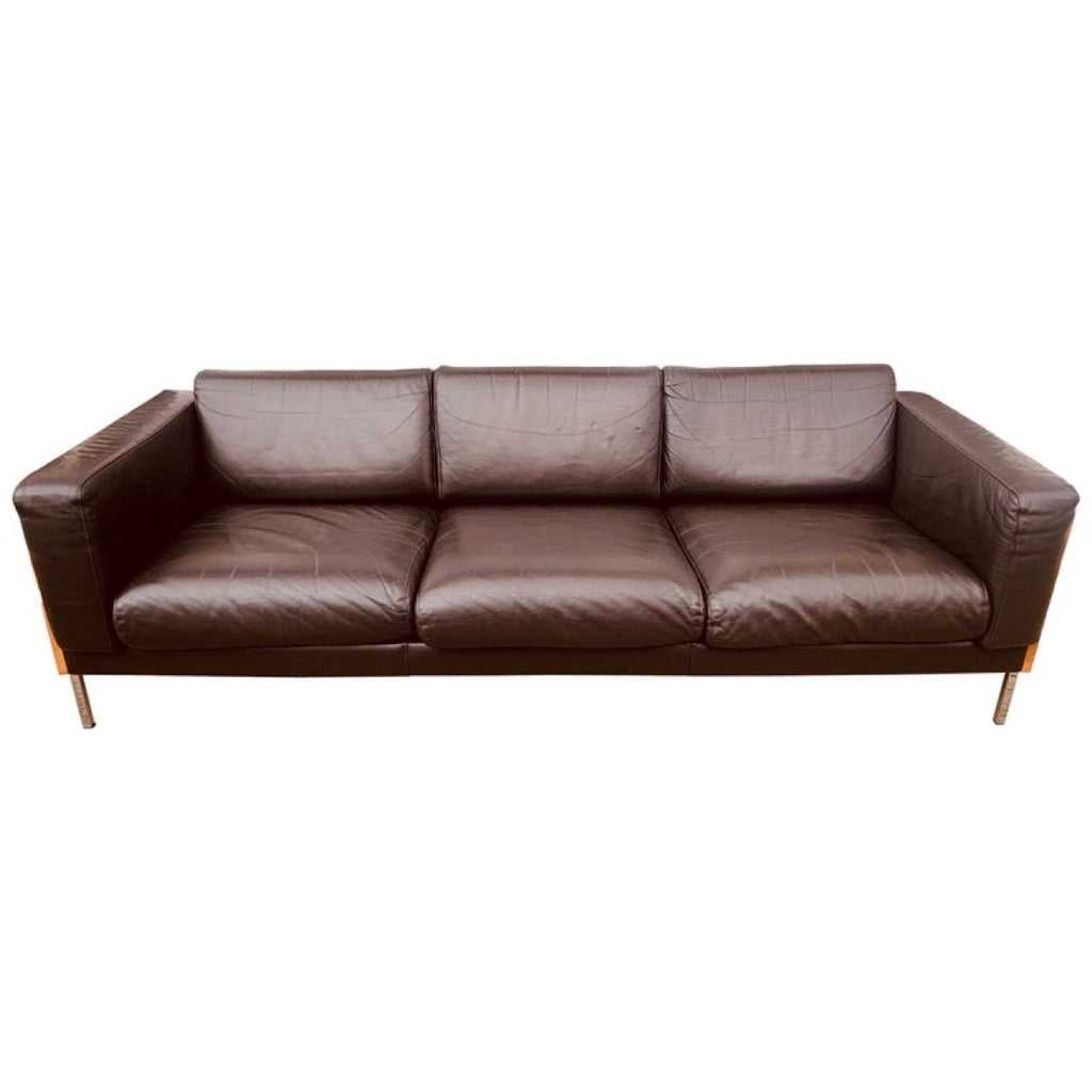 Habitat top leather sofa