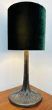 Vintage Bronzed Metal Tree Trunk Table Lamp