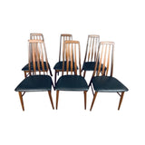 Set of 6 Teak "Eva" Niels Koefoed Dining Chairs for Koefoed Hornslet