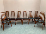 Set of 8 Teak "Eva" Niels Koefoed Dining Chairs for Koefoed Hornslet