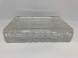 Tiffany & Co VI Atlas Design Rectangular Glass Trinket Box