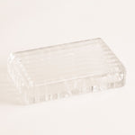 Tiffany & Co VI Atlas Design Rectangular Glass Trinket Box