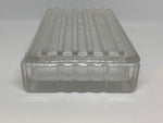 Tiffany & Co VI Atlas Design Rectangular Glass Trinket Box
