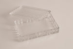 Tiffany & Co VI Atlas Design Rectangular Glass Trinket Box