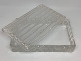 Tiffany & Co VI Atlas Design Rectangular Glass Trinket Box