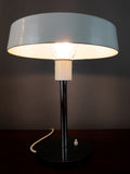 1970s Grey and White German Metal Desk Lamp