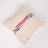 Vintage French Burlap Striped Cushion by Vintage Cushions