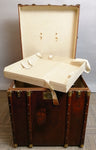 Vintage French Brass Steamer Trunk c.1920