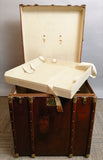 Vintage French Brass Steamer Trunk c.1920
