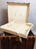 Vintage French Brass Steamer Trunk c.1920