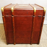 Vintage French Brass Steamer Trunk c.1920