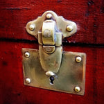 Vintage French Brass Steamer Trunk c.1920