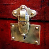 Vintage French Brass Steamer Trunk c.1920