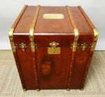 Vintage French Brass Steamer Trunk c.1920