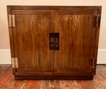 Vintage Henredon USA Campaign Two Door Cabinet