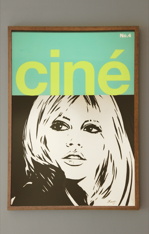 Brigitte Bardot Painting "Cine No.4" by Dan Reaney