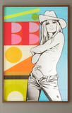 Brigitte Bardot Painting "Jazz No.3" by artist Dan Reaney