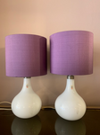 Pair of 1980s Danish White 'Helios' Table Lamps