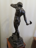 C.1890s Bronze by French Sculptor Leon Bonduel