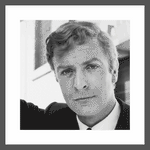 Michael Caine B&W Framed Three-Flip Image Lenticular